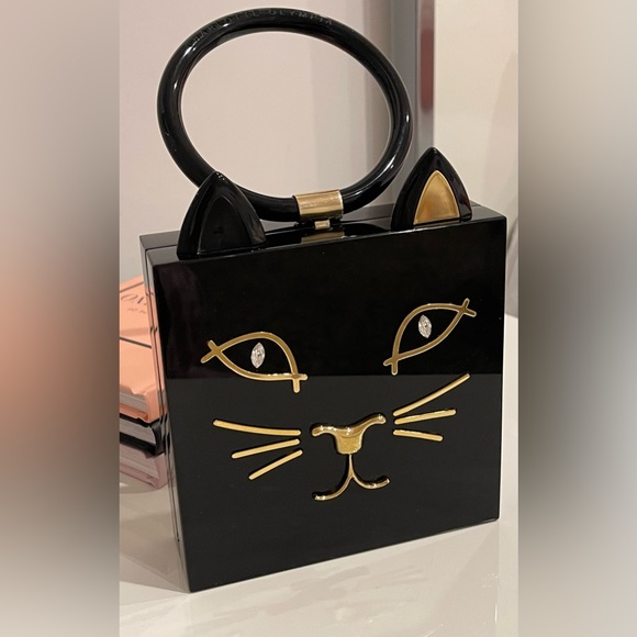 Charlotte Olympia cat print clutch bag - Picture 3 of 6